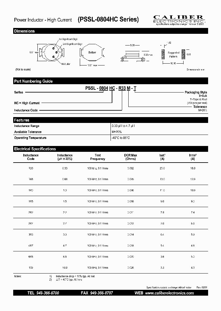 PSSL-0804HC-1R0M-B_4292341.PDF Datasheet