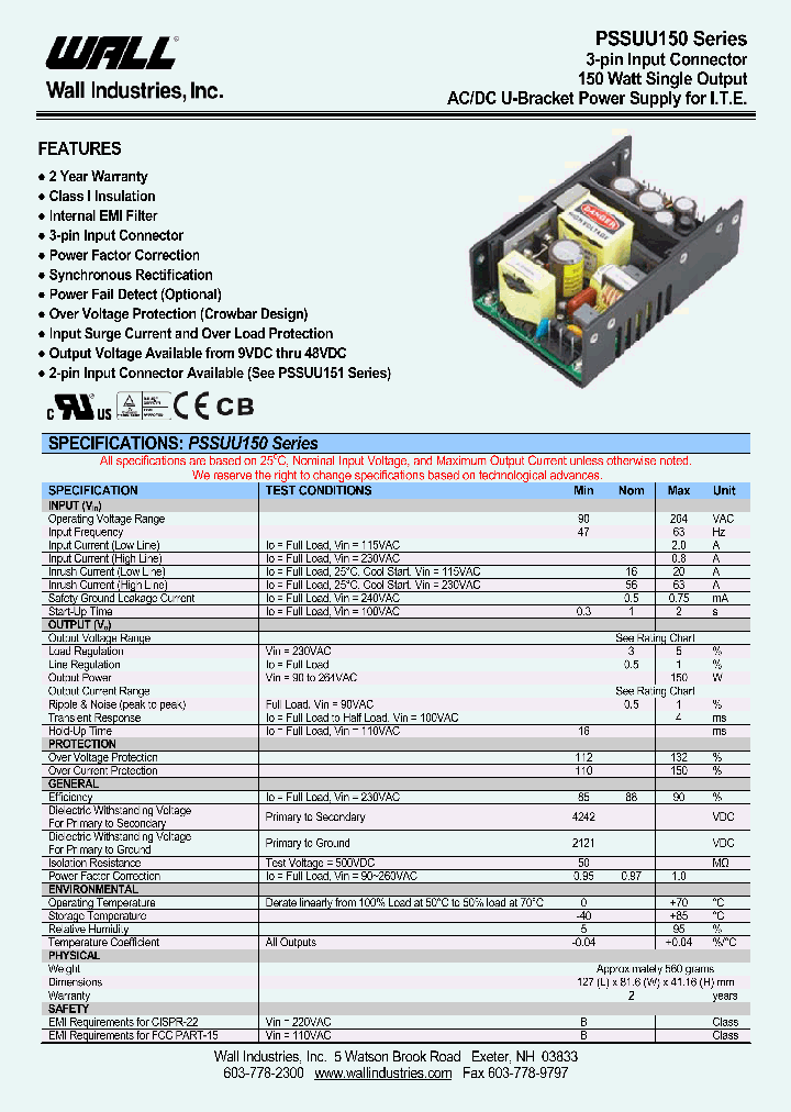 PSSUU150-108-27V_4862547.PDF Datasheet