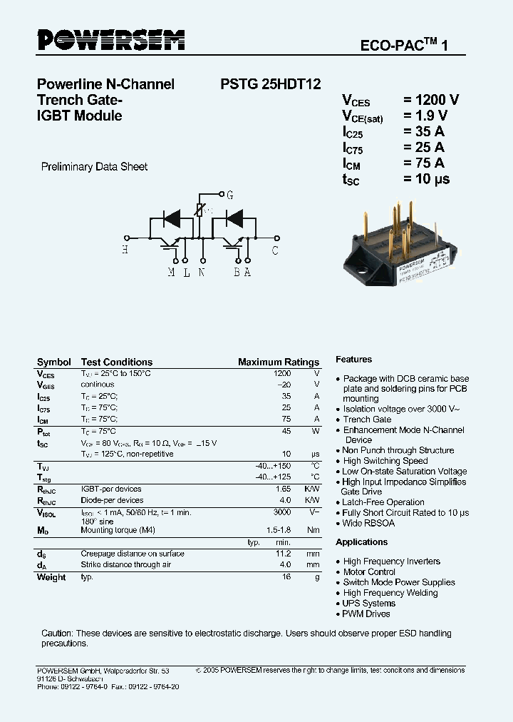 PSTG25HDT12_4866368.PDF Datasheet