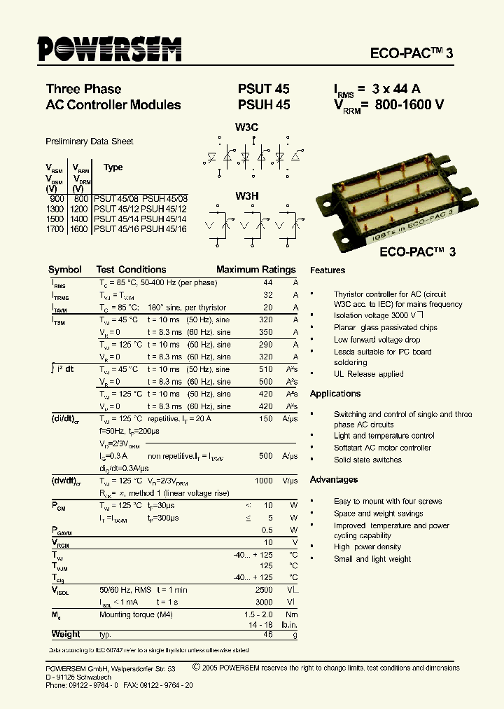 PSUH45_4546943.PDF Datasheet