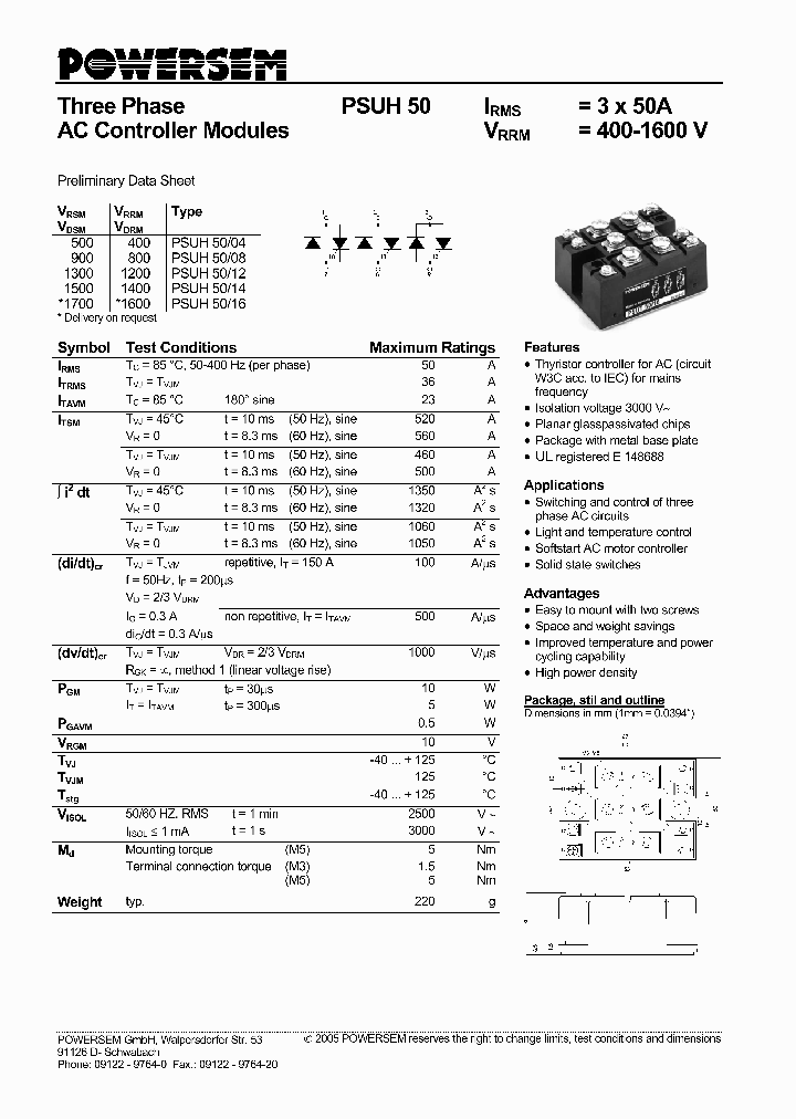 PSUH50_4546944.PDF Datasheet