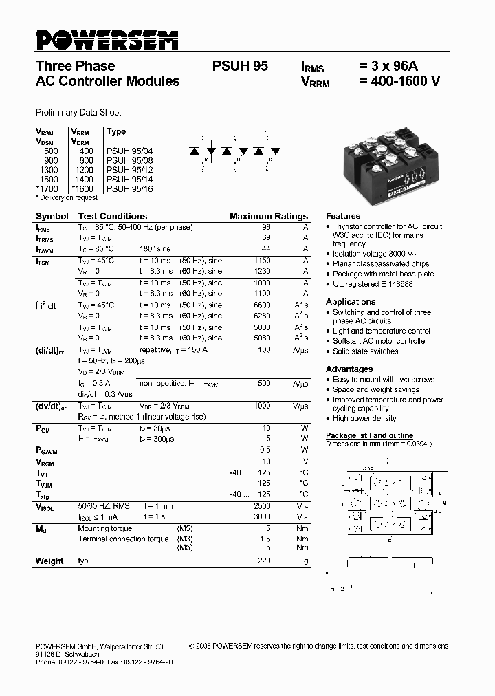 PSUH95_4546950.PDF Datasheet