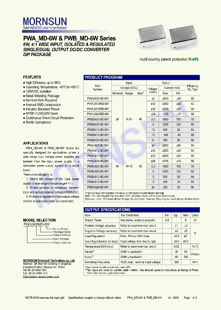 PWA2412MD-6W_4461030.PDF Datasheet