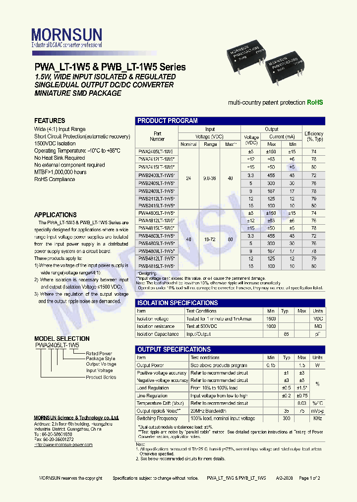 PWA2415LT-1W5_4404504.PDF Datasheet
