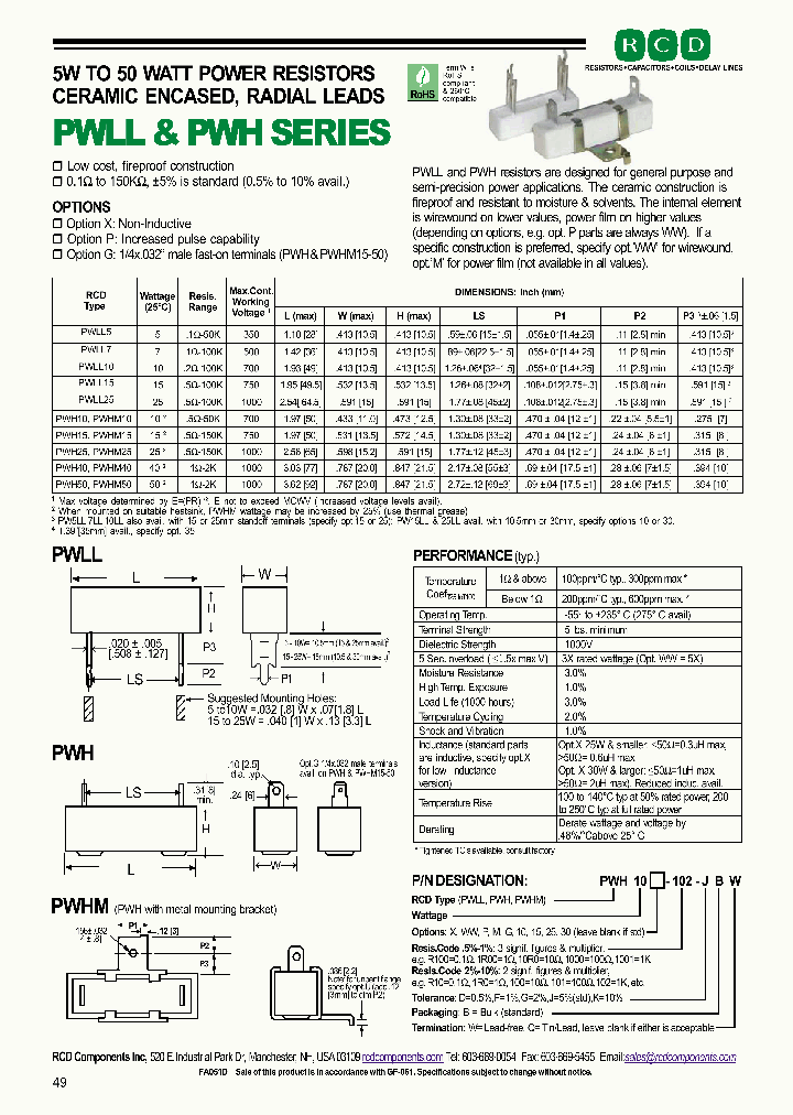 PWH1025-100_4540117.PDF Datasheet