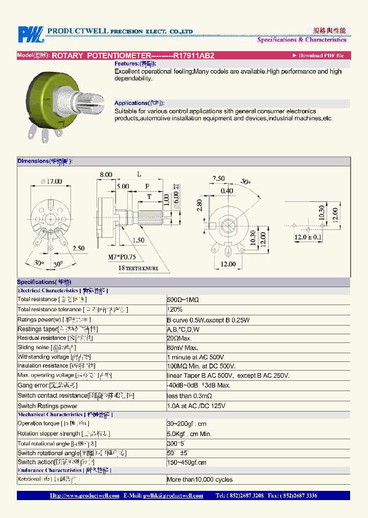 R17911AB2_4720669.PDF Datasheet