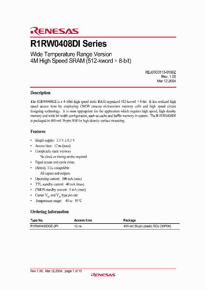 R1RW0408DGE-2PI_4341107.PDF Datasheet