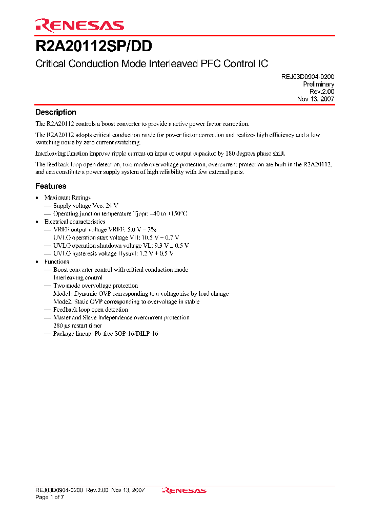 R2A20112DD_4253237.PDF Datasheet