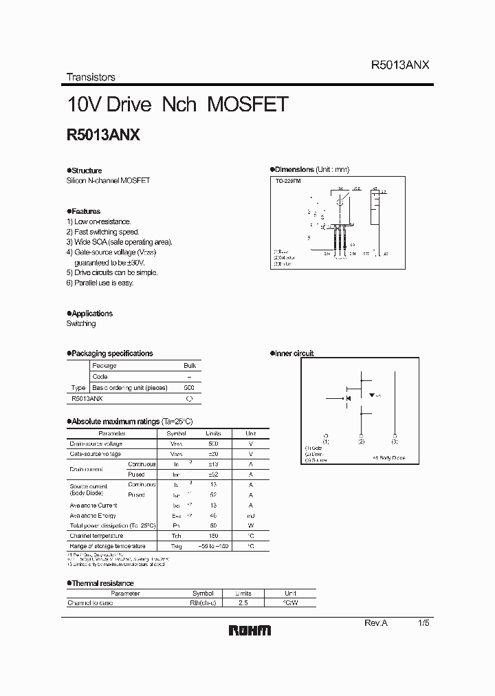 R5013ANX_4665726.PDF Datasheet