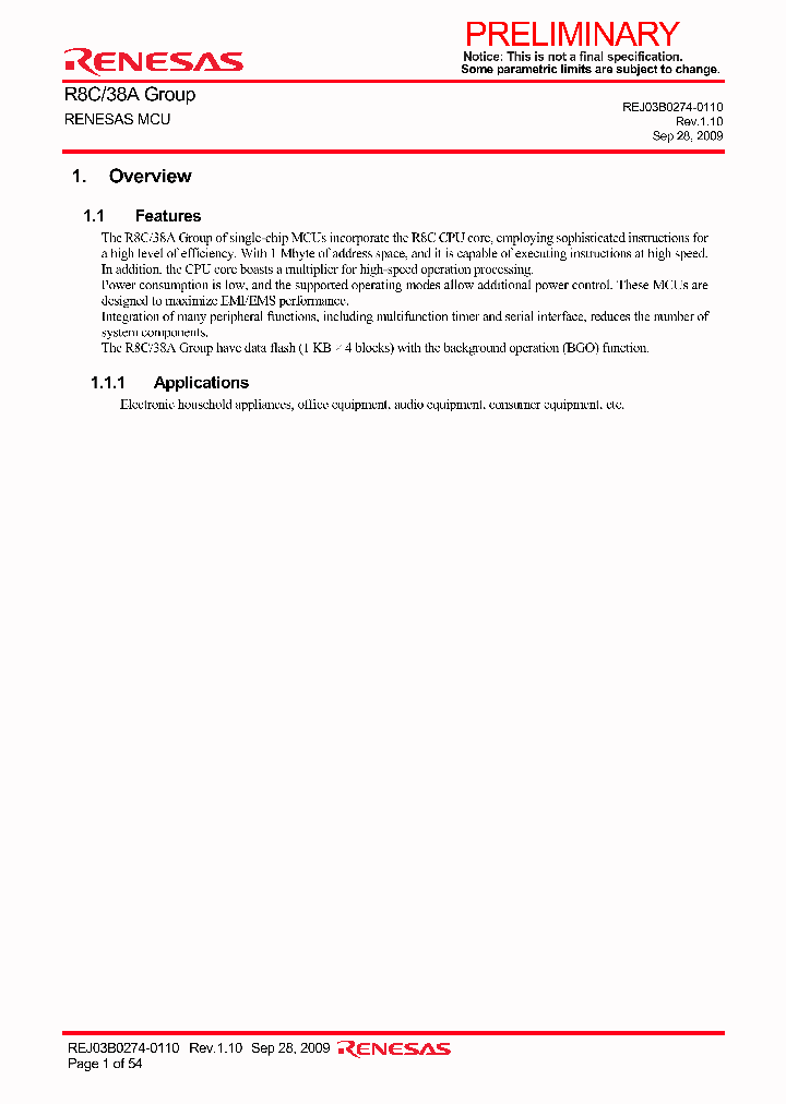 R5F21388ANFP_4595022.PDF Datasheet