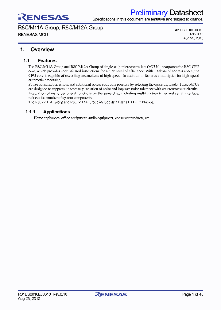 R5F2M111ADSP_4864392.PDF Datasheet