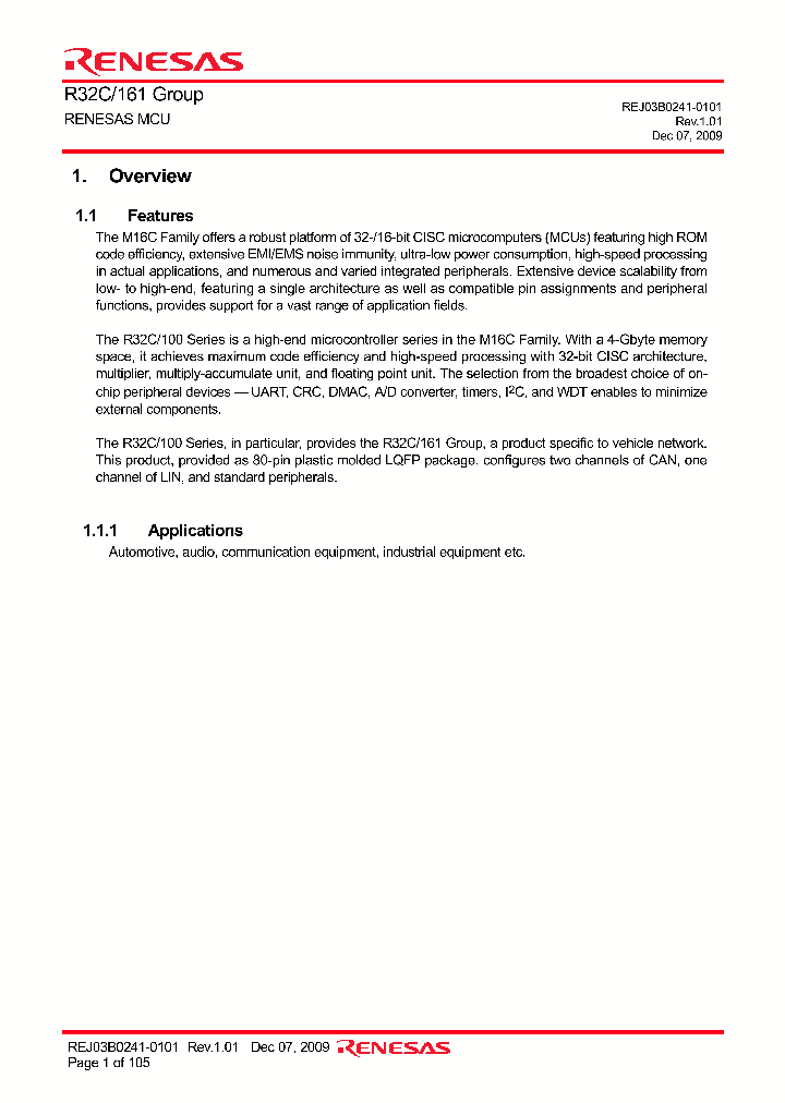 R5F6461FJFP_4544113.PDF Datasheet