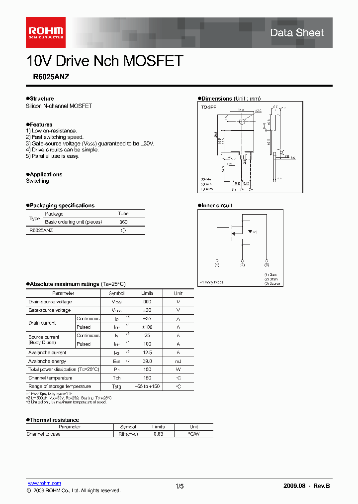R6025ANZ_4544989.PDF Datasheet