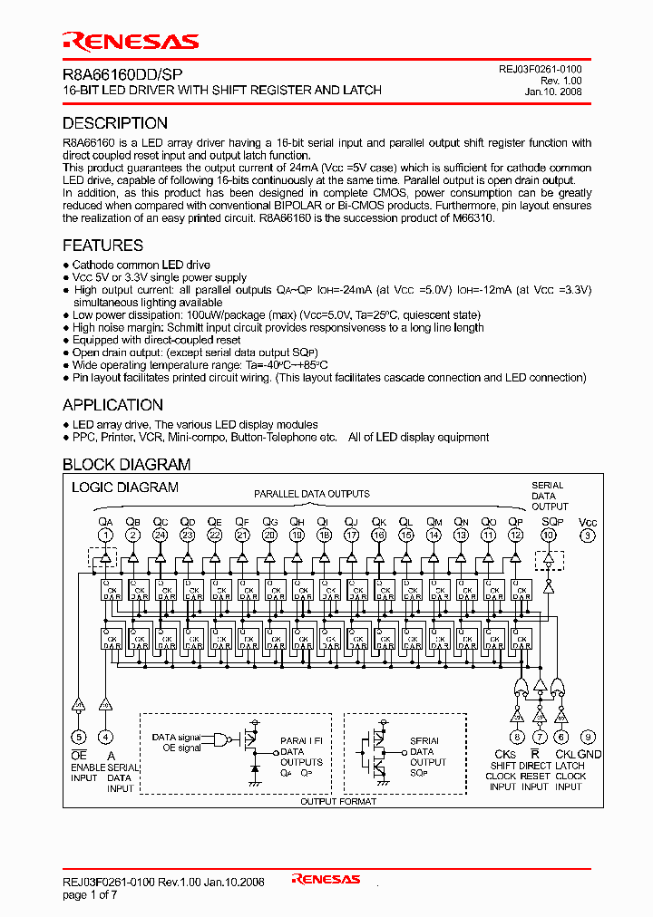 R8A66160DD_4593059.PDF Datasheet