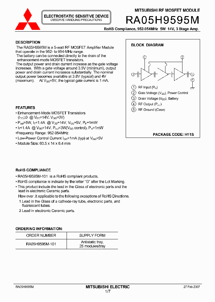 RA05H9595M_4370566.PDF Datasheet