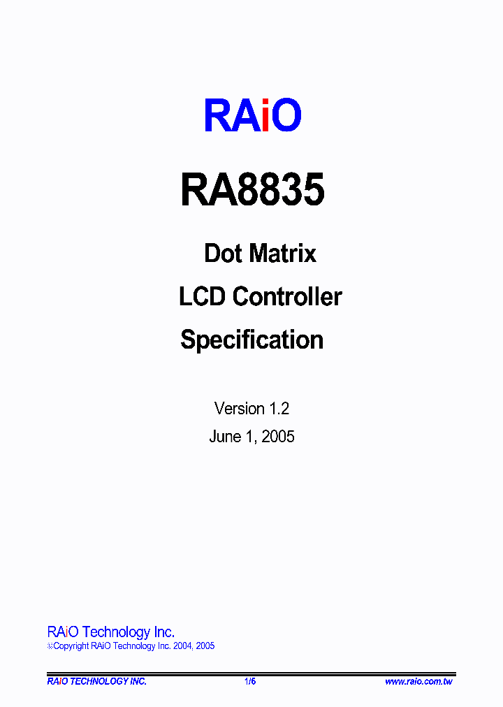 RA8835_4274771.PDF Datasheet