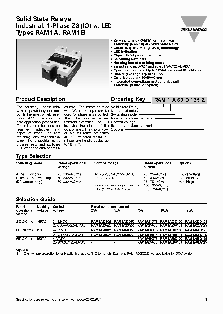 RAM1A23D25Z_4186373.PDF Datasheet