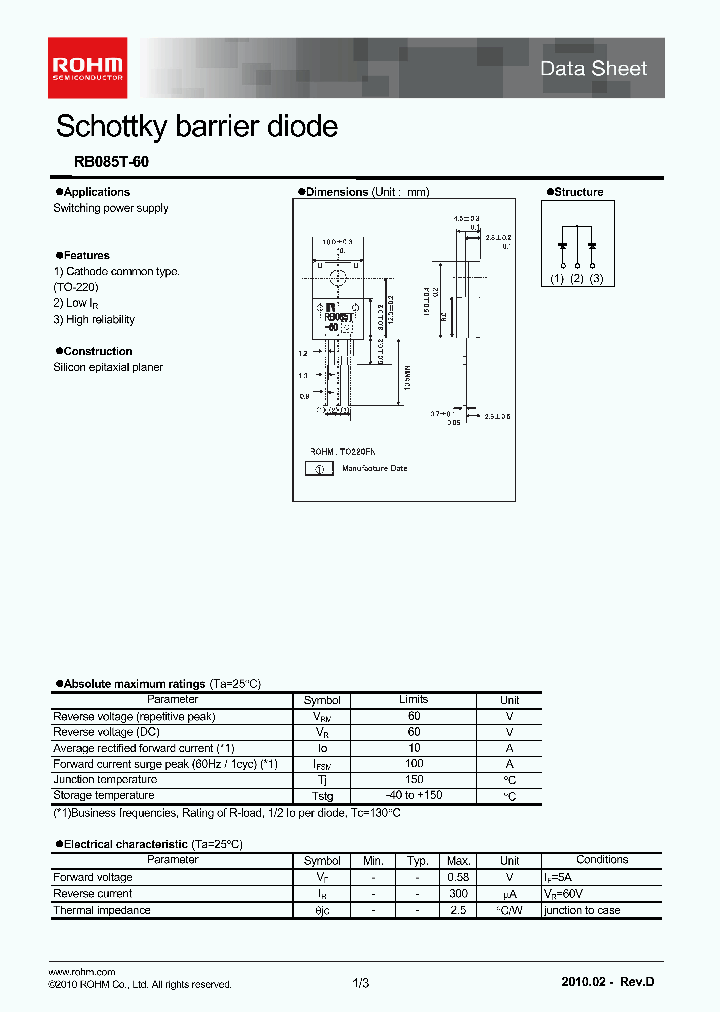 RB085T-6010_4583578.PDF Datasheet