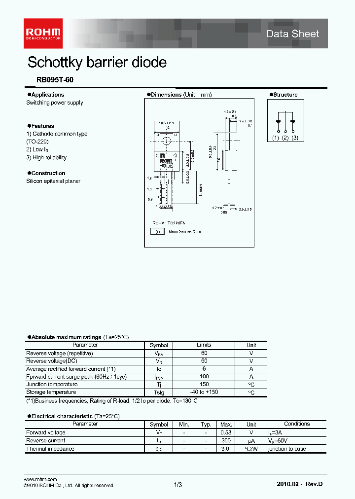 RB095T-6010_4583581.PDF Datasheet