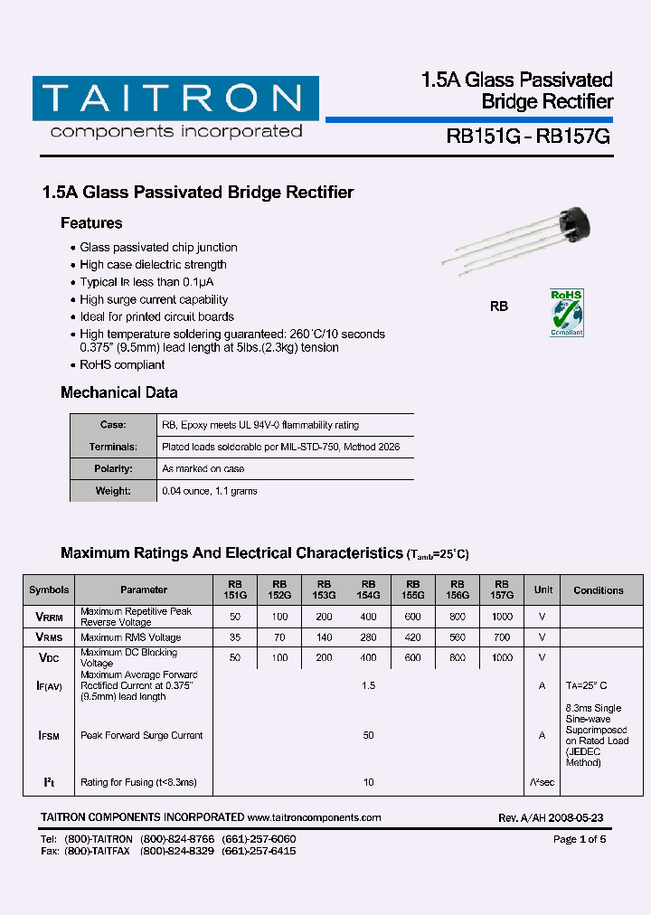 RB157G_4554228.PDF Datasheet
