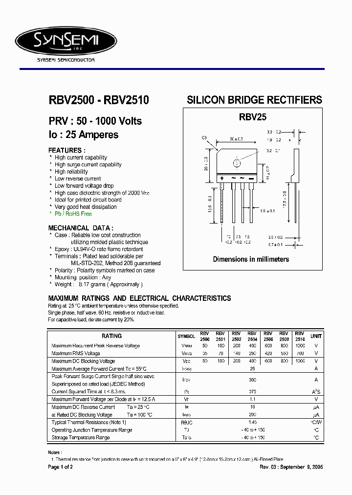 RBV2510_4446701.PDF Datasheet