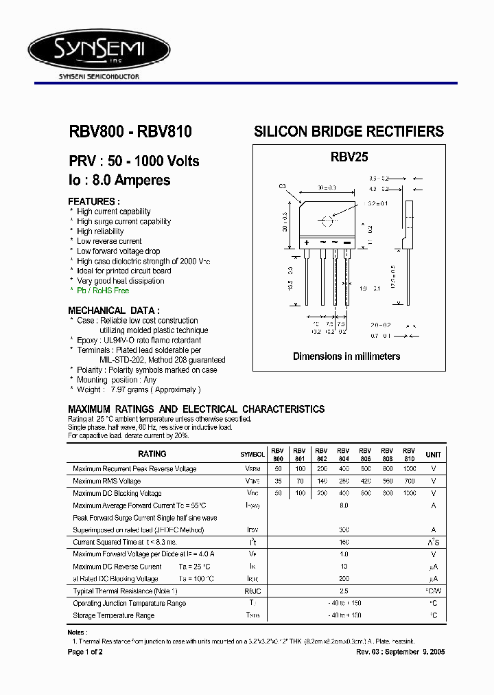 RBV806_4442352.PDF Datasheet