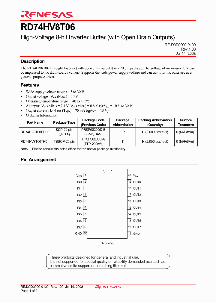 RD74HV8T06_4237729.PDF Datasheet