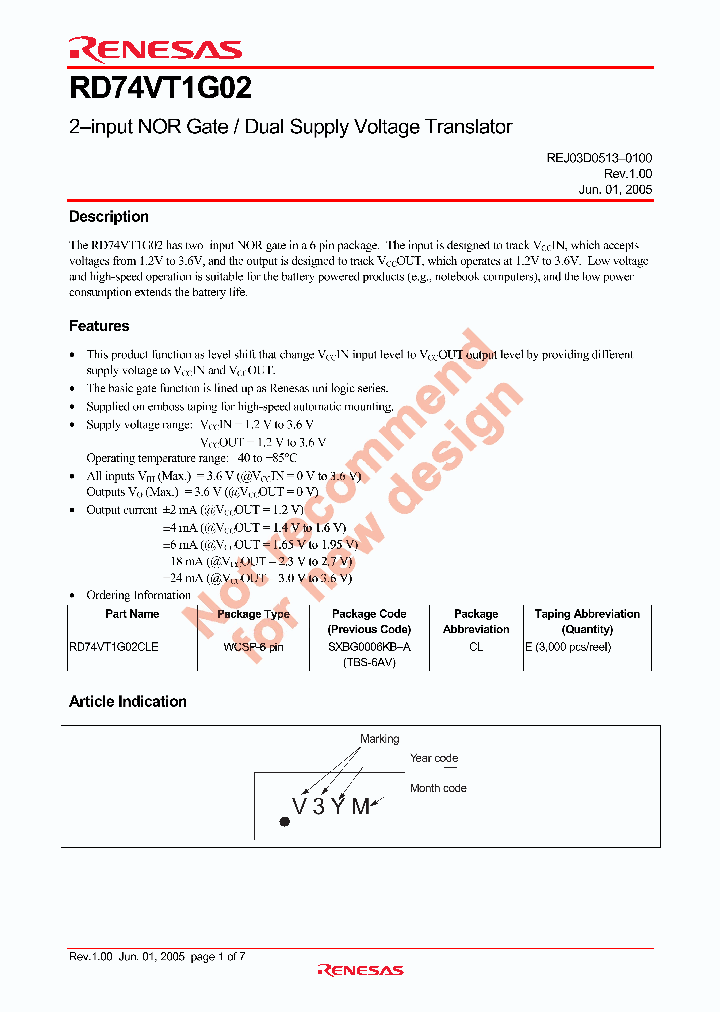 RD74VT1G02_4351788.PDF Datasheet