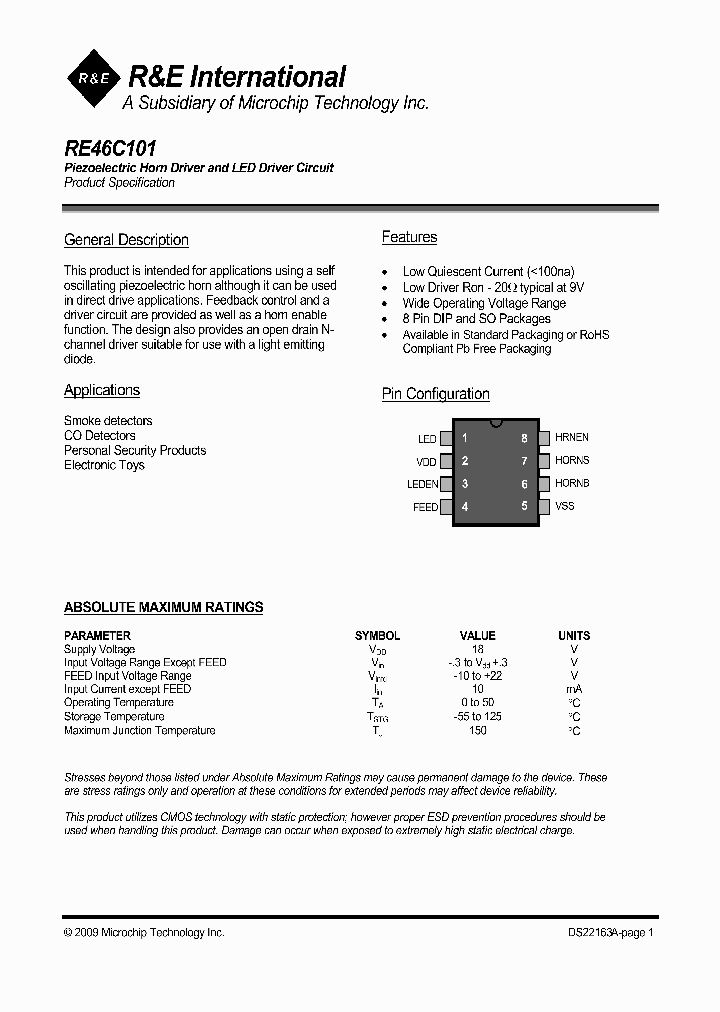 RE46C101_4485208.PDF Datasheet