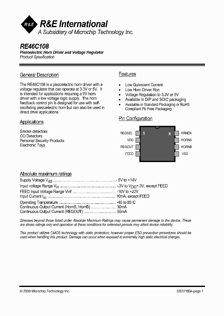 RE46C108_4485212.PDF Datasheet