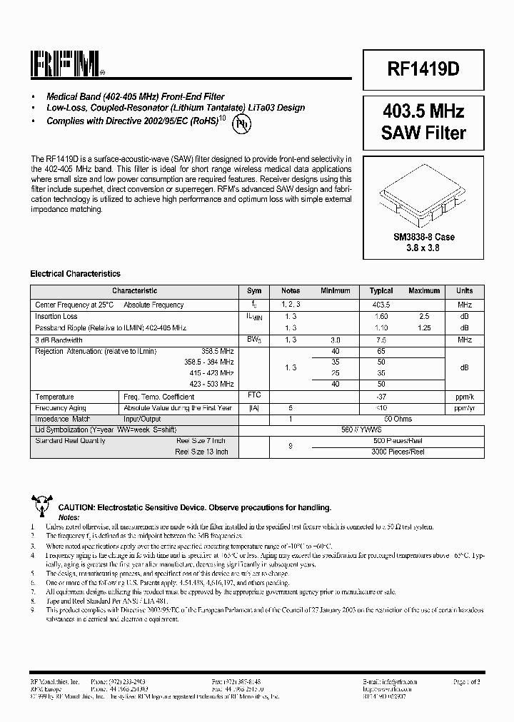 RF1419D_4383178.PDF Datasheet