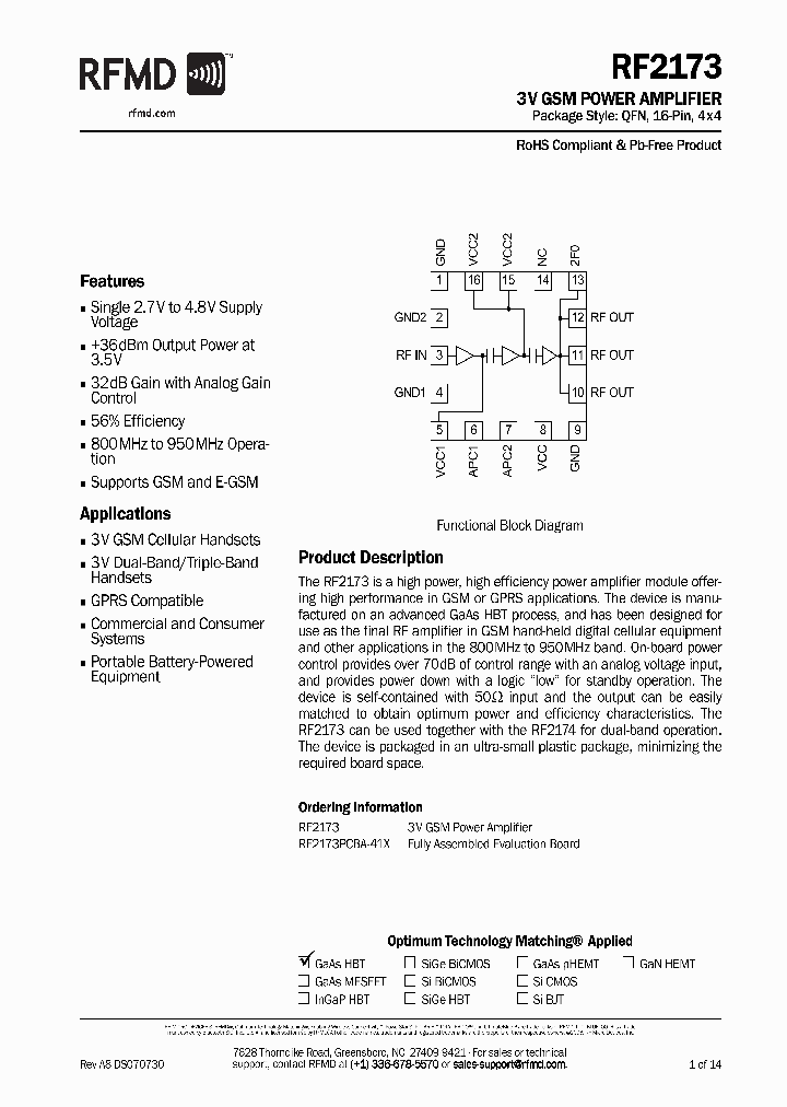 RF2173PCBA-41X_4167760.PDF Datasheet
