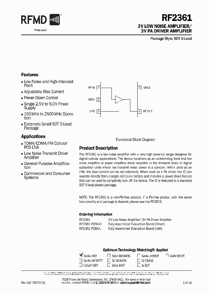 RF23611_4900102.PDF Datasheet