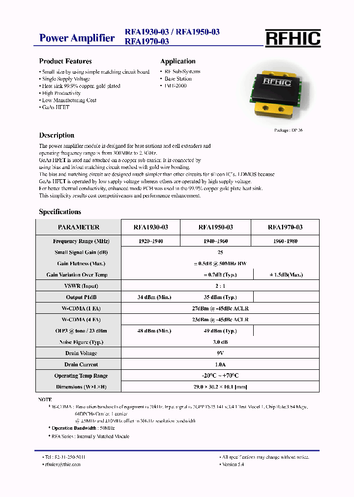 RFA1950-03_4529830.PDF Datasheet