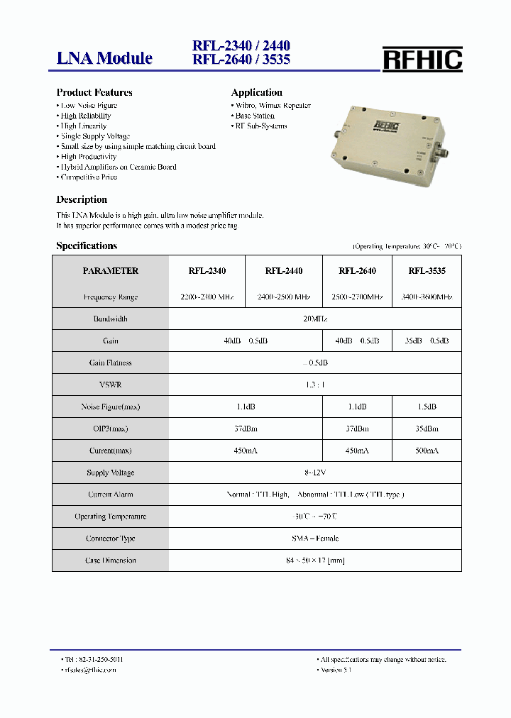 RFL-2340_4646837.PDF Datasheet