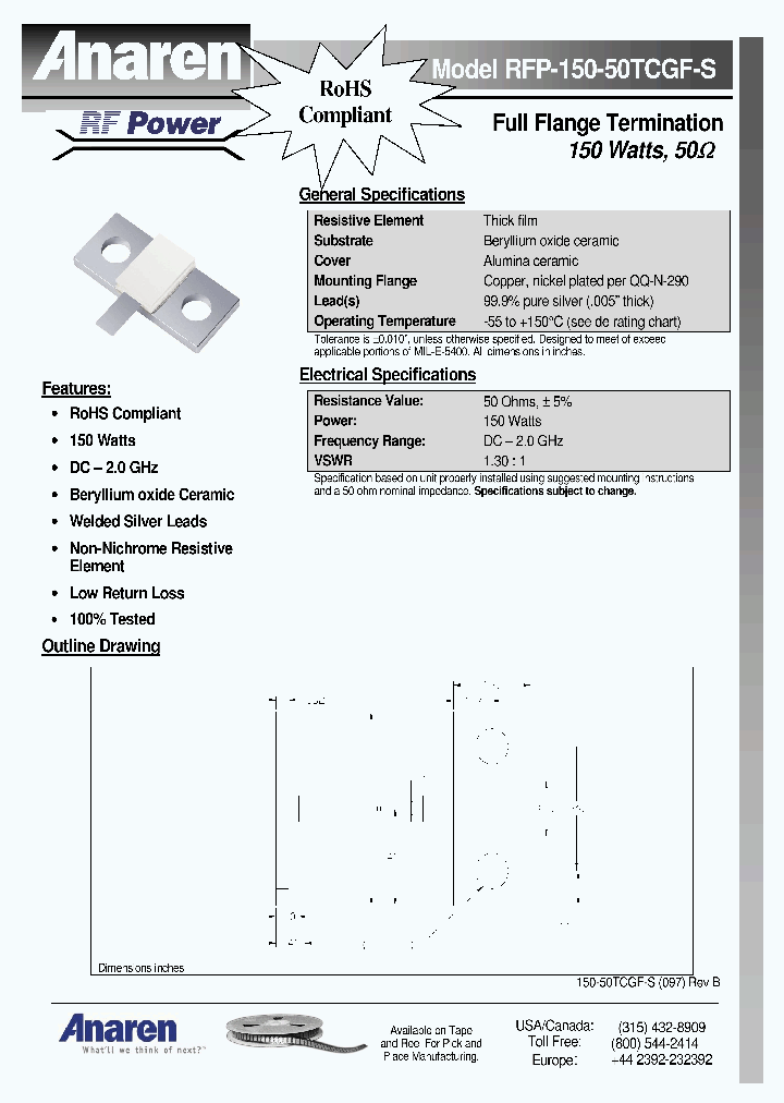 RFP-150-50TCGF-S_4790517.PDF Datasheet