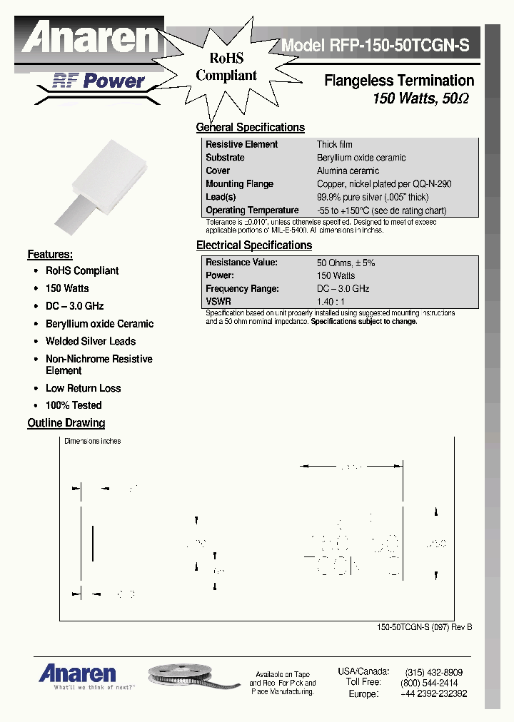 RFP-150-50TCGN-S_4918433.PDF Datasheet