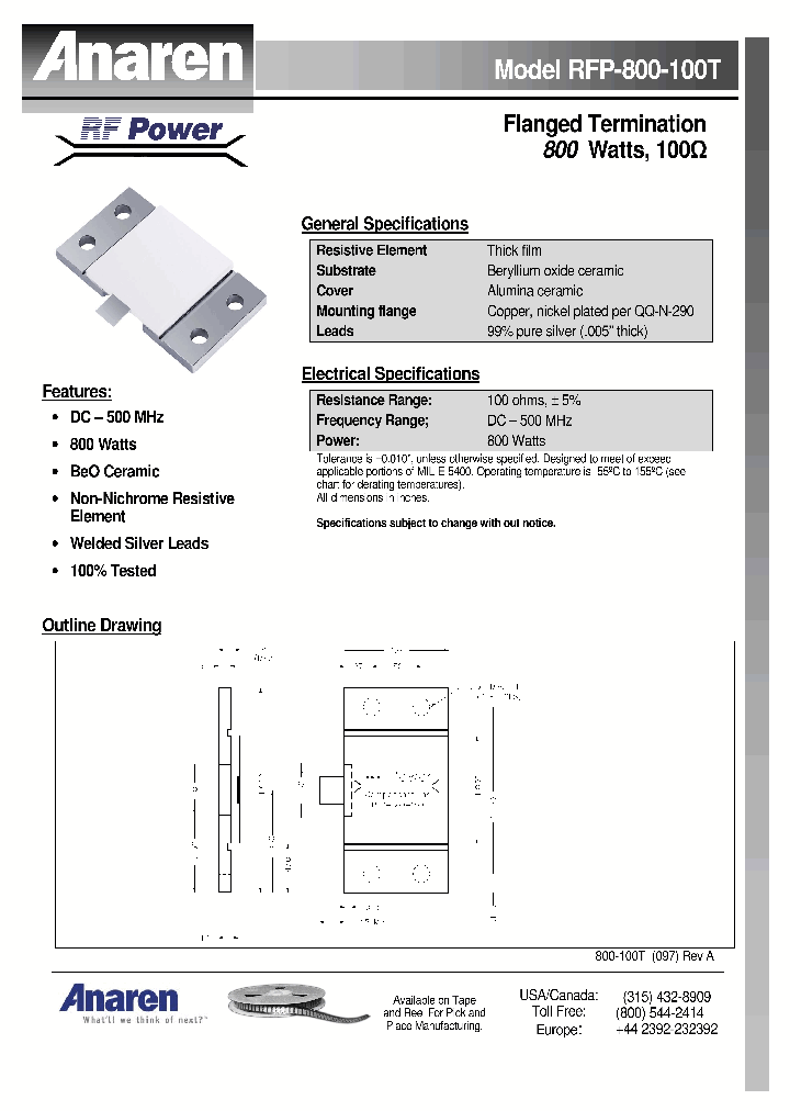 RFP-800-100T_4780943.PDF Datasheet