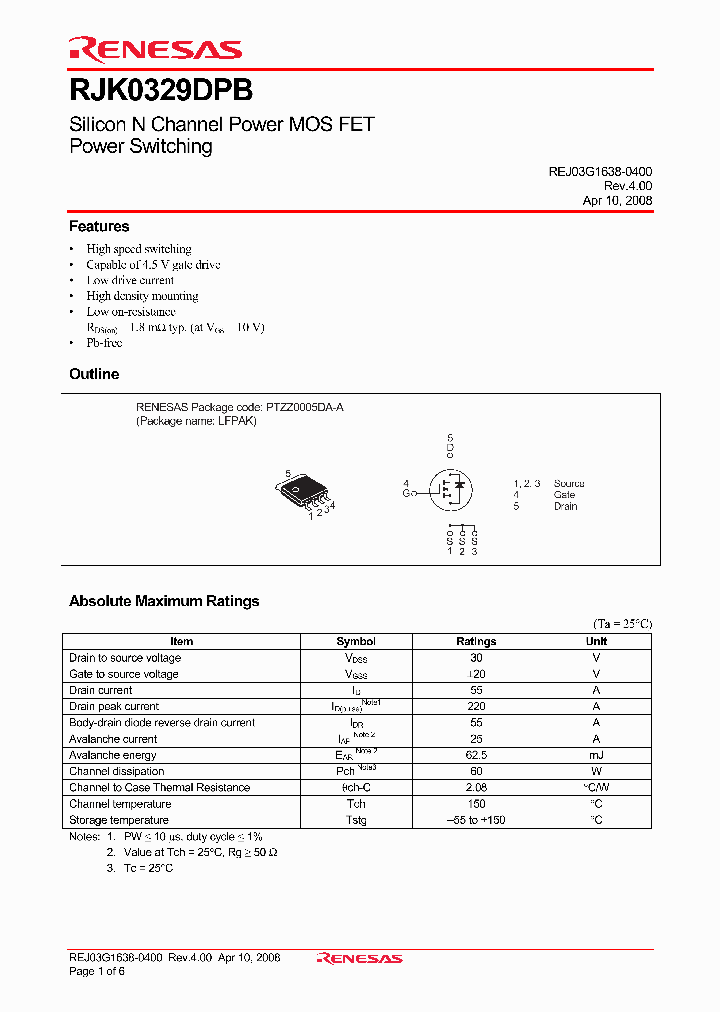 RJK0329DPB_4240962.PDF Datasheet