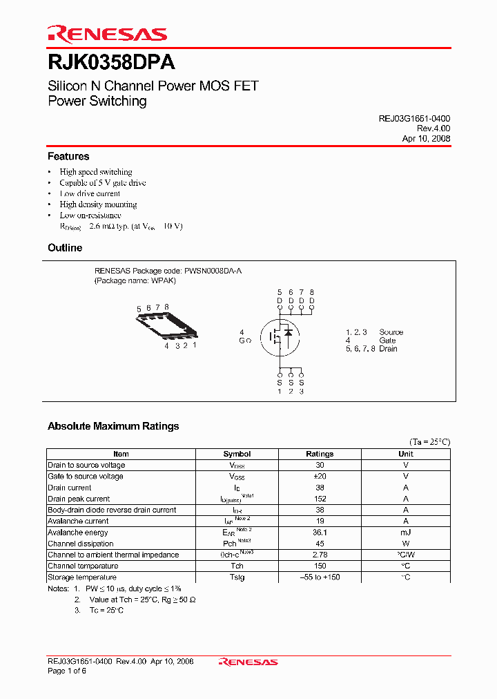 RJK0358DSP-00-J0_4252153.PDF Datasheet