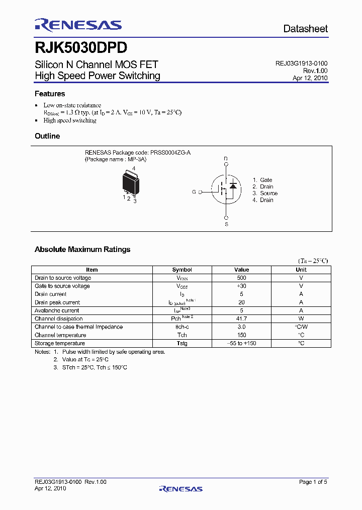 RJK5030DPD-00_4581194.PDF Datasheet