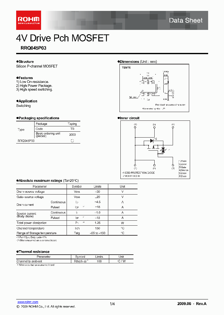 RRQ045P03_4601689.PDF Datasheet