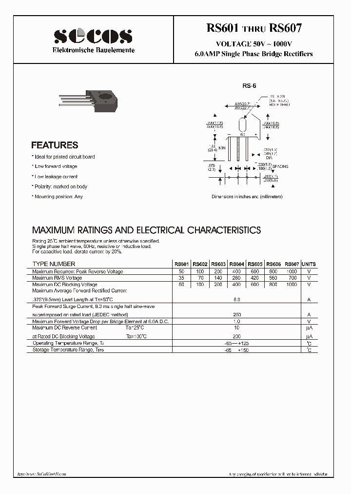 RS601_4488950.PDF Datasheet