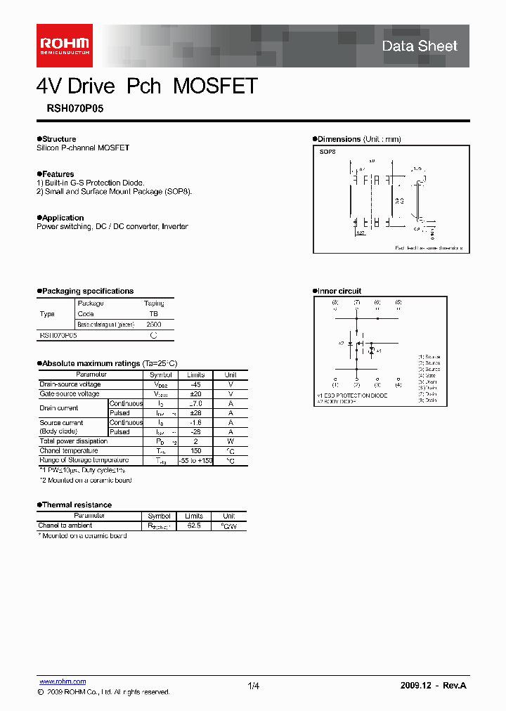 RSH070P05_4772184.PDF Datasheet