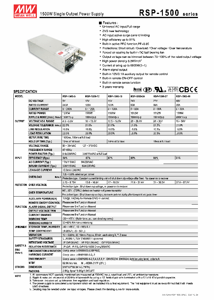 RSP-1500_4411625.PDF Datasheet