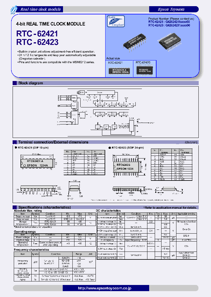 RTC-62421_4725473.PDF Datasheet