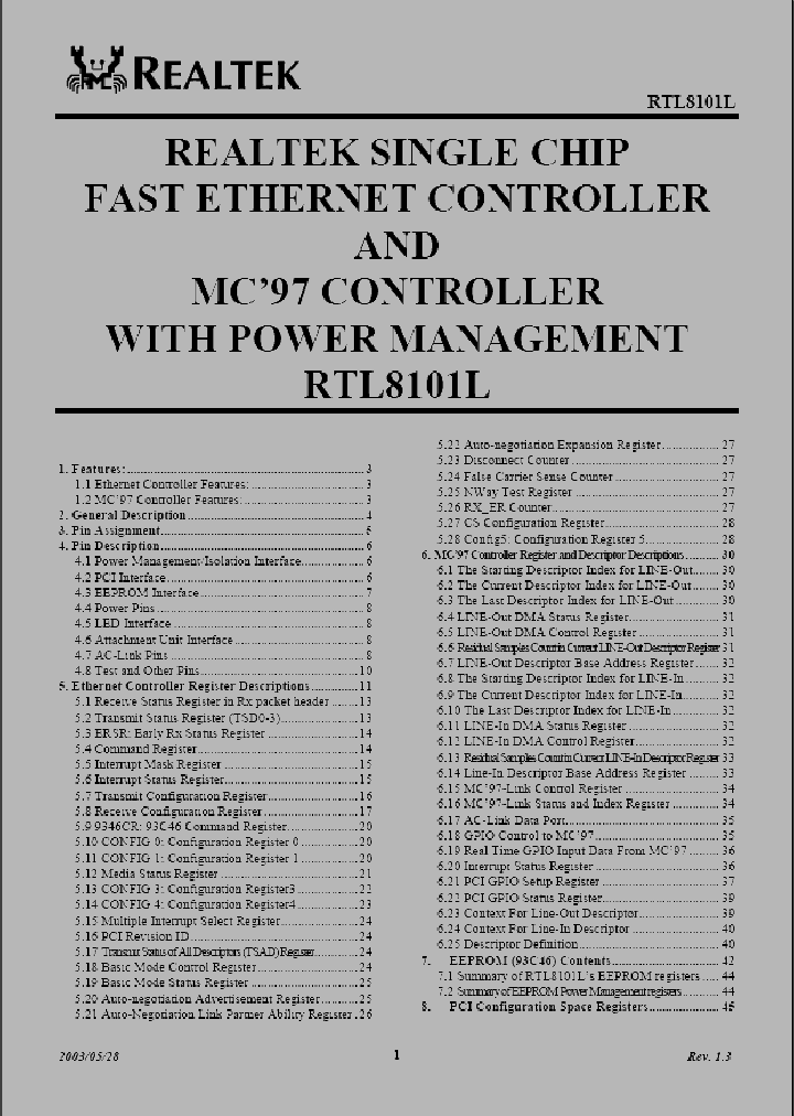 RTL8101L_4877906.PDF Datasheet