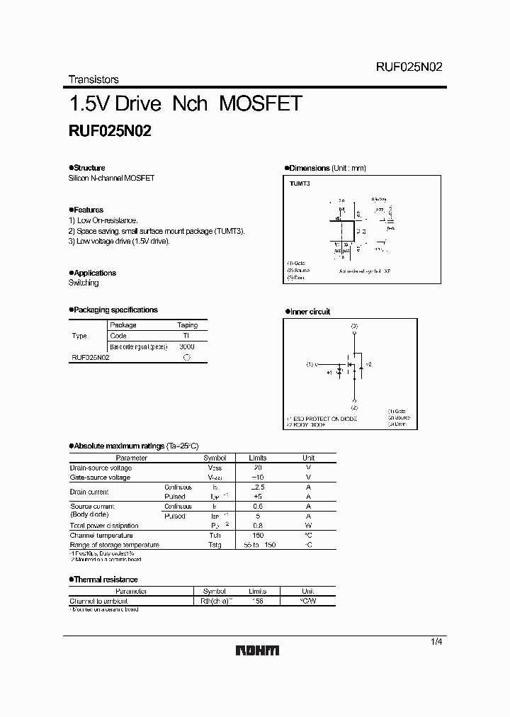 RUF025N02_4226948.PDF Datasheet