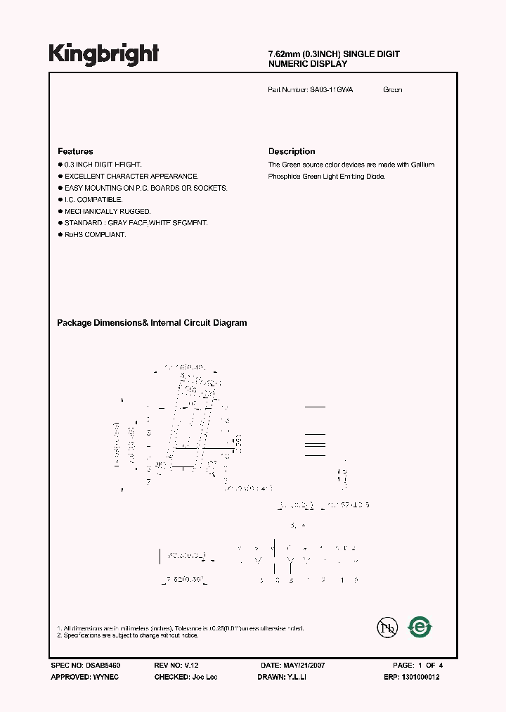 SA03-11GWA_4714743.PDF Datasheet