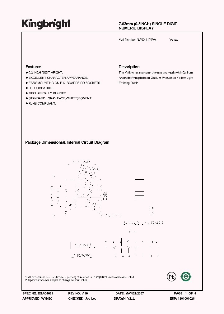 SA03-11YWA_4714745.PDF Datasheet